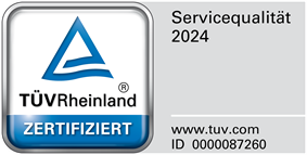 KFZ Heuchling GmbH ist von TÜV Rheinland zertifiziert Bild mit Zertifikat von TÜV-Rheinland